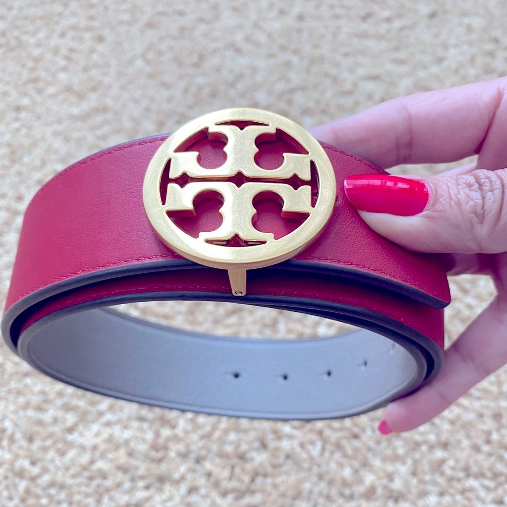 Red Tory Burch Belt size small
